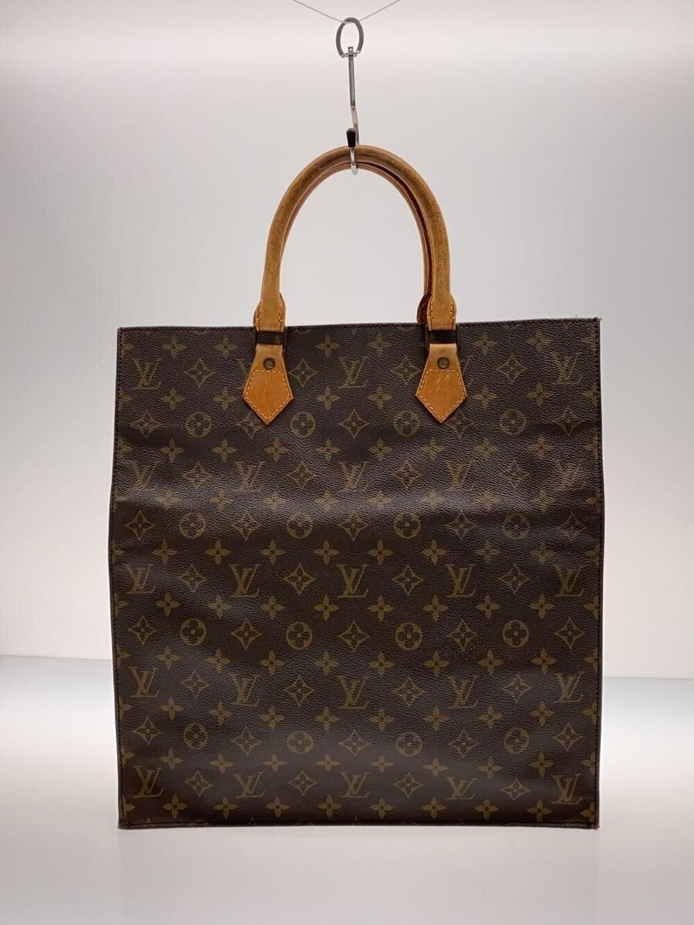 LOUIS VUITTON Handbag Leather Brown Monogram